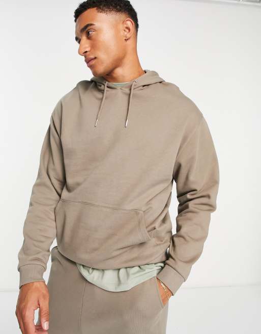 ASOS DESIGN - Ensemble de survêtement avec sweat à capuche oversize et pantalon de jogging cargo oversize - Marron délavé, 4 de 4