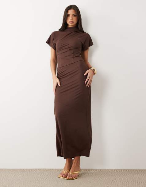 ASOS DESIGN - Ensemble en aspect lin - Marron - view 1