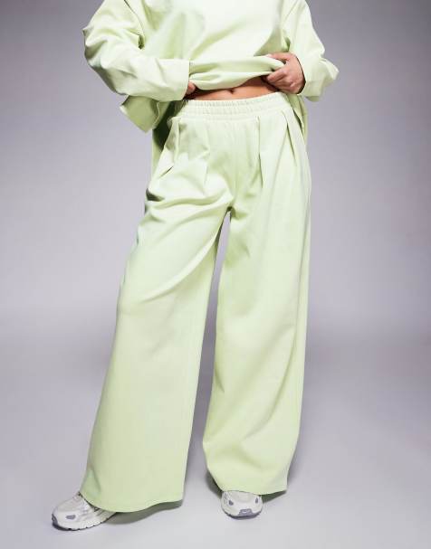 ASOS DESIGN - Ensemble en maille interlock - Vert pastel - view 1