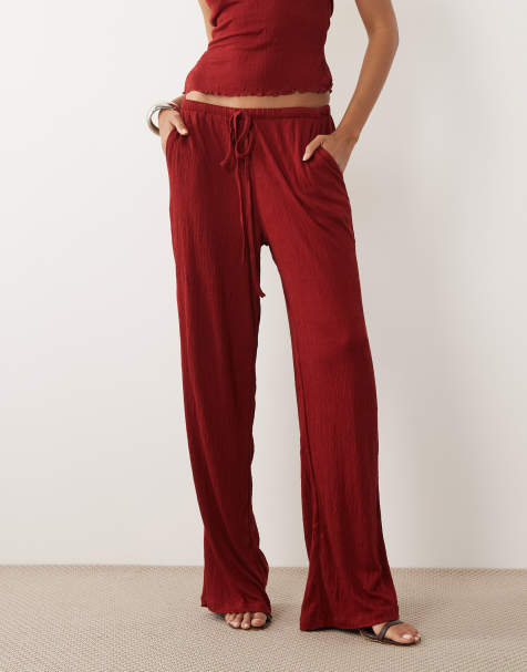 ASOS DESIGN - Ensemble froissé - Rouge rouille - view 1