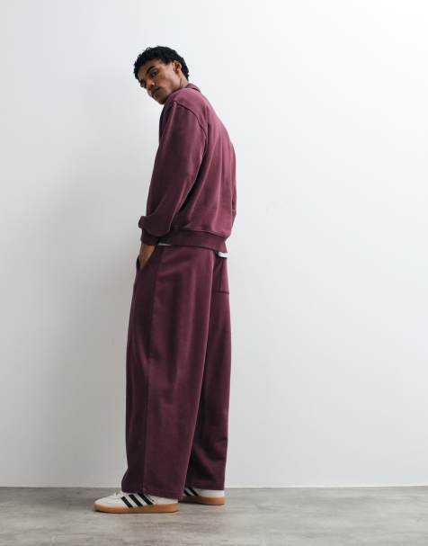ASOS DESIGN ensemble jogger cocon délavé à l'acide violet - view 1