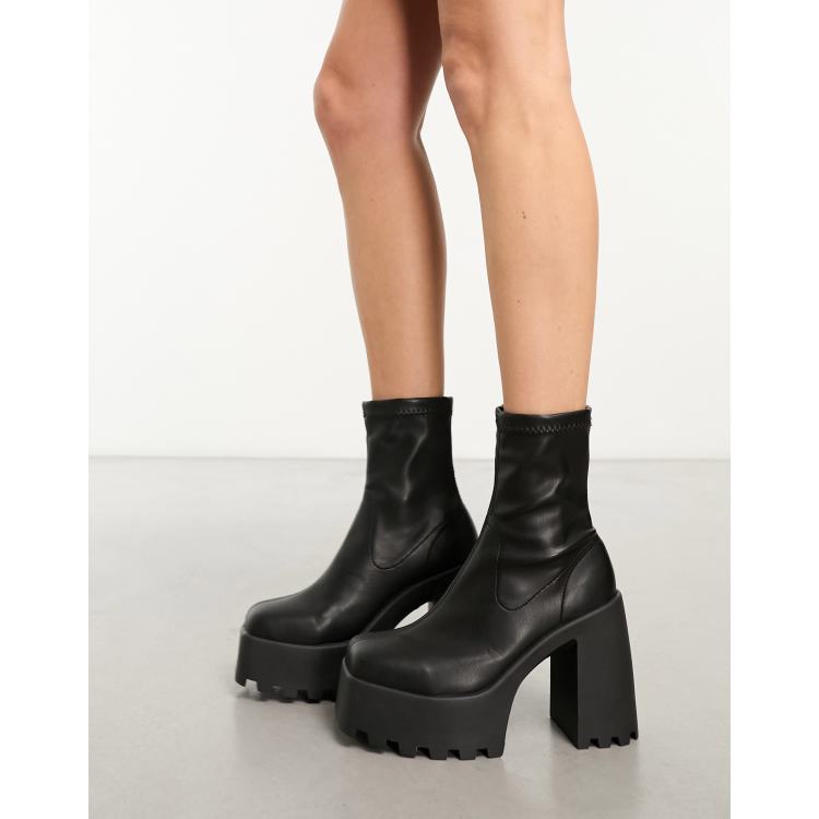 Asos design empower outlet chunky sock boots