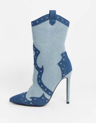 asos blue boots