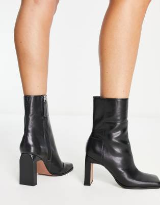 asos envy leather ankle boots