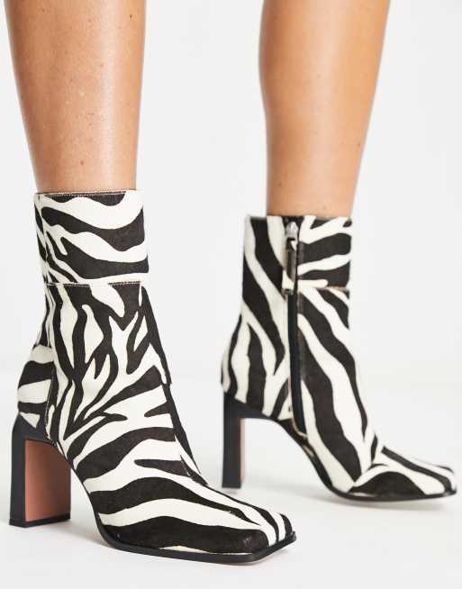 Topshop zebra outlet boots