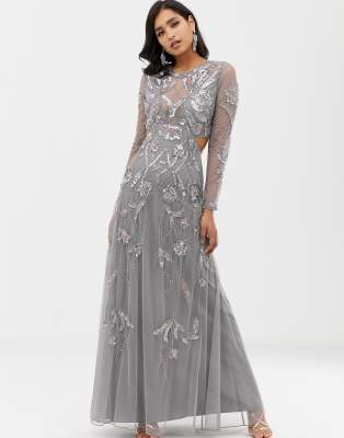 ASOS DESIGN ergonomic embellished maxi 