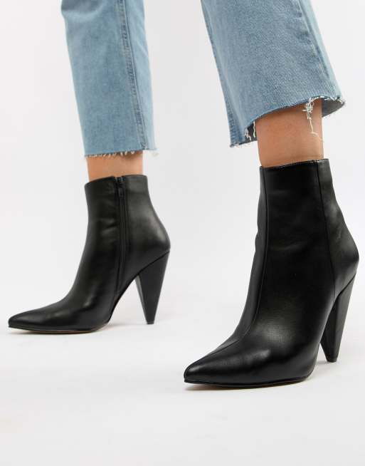 Asos pointed 2025 ankle boots