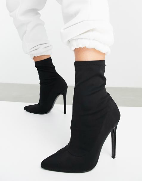 ASOS DESIGN - Esmerelda - Bottes souples à talons hauts - Noir