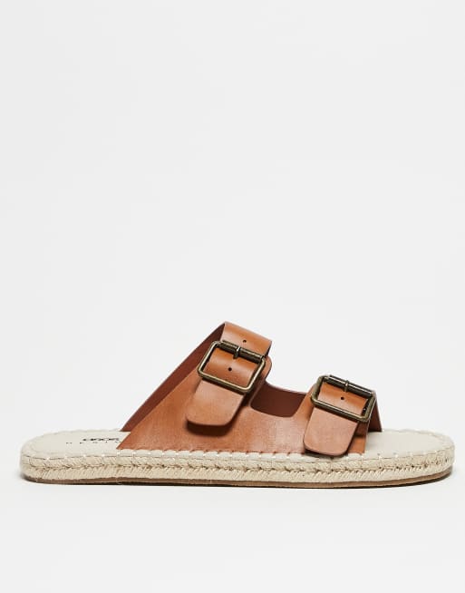 ASOS DESIGN - Espadrille sandalen met twee bandjes in lichtbruin, 4 van 4
