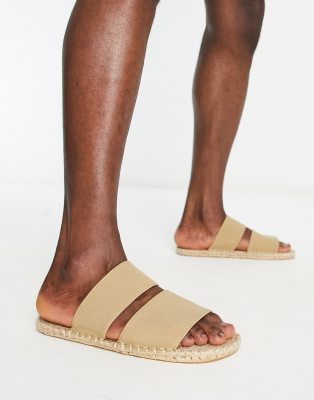 ASOS DESIGN slip on espadrilles in stone - ASOS Price Checker