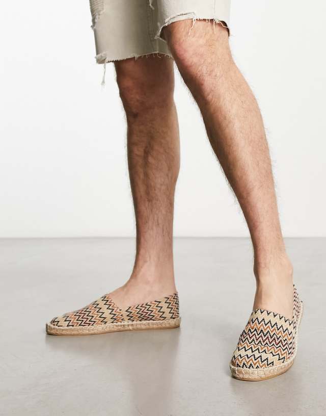 ASOS DESIGN espadrilles in aztec print