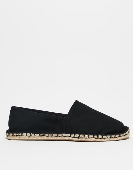 ASOS DESIGN espadrilles in black canvas, 3 of 4