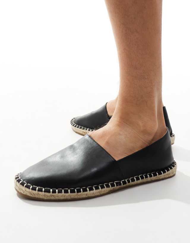 ASOS DESIGN - espadrilles in black