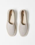 [ASOS DESIGN] ASOS DESIGN espadrilles in grey stripe canvas 44.5 Grey