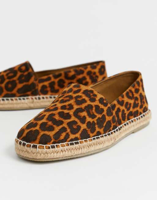 Asos store leopard espadrilles