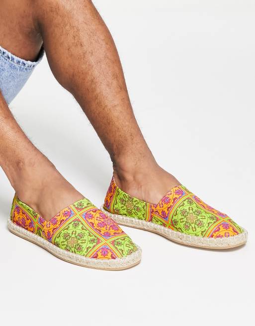 ASOS DESIGN espadrilles in multi-coloured print