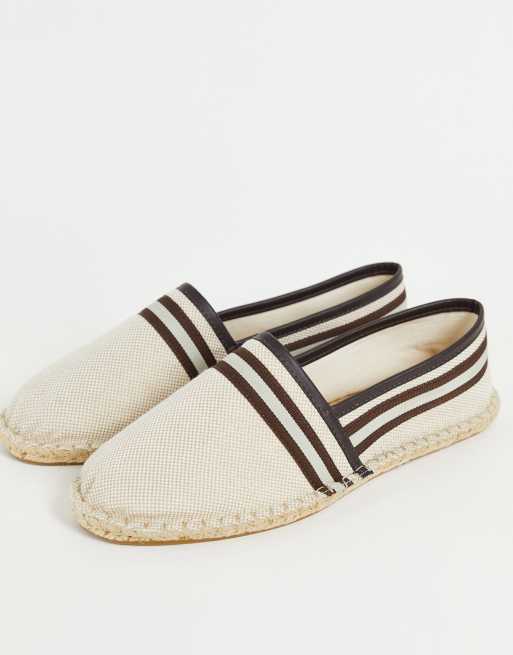 ASOS DESIGN espadrilles in natural weave with grosgrain tape | ASOS