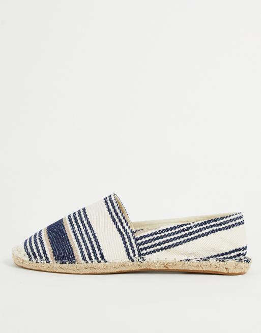 Navy and sales white espadrilles