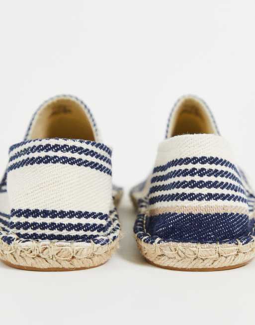 Navy and sale white espadrilles