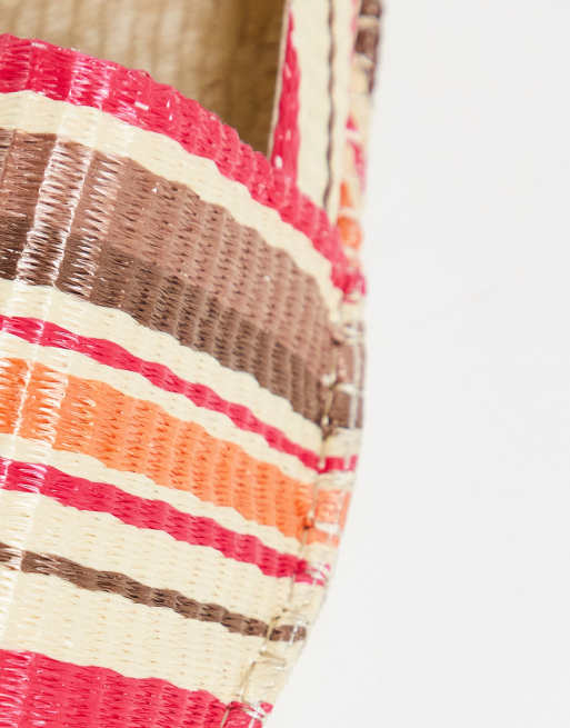 ASOS DESIGN – Espadrilles in Rot und Naturton, Flechtoptik, 3 von 4