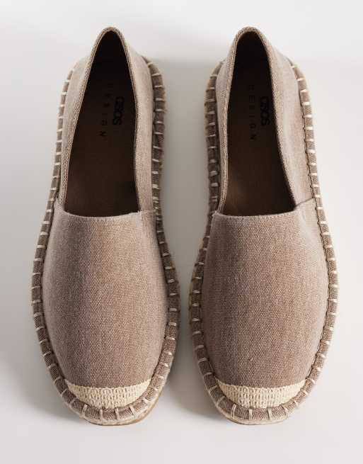 ASOS DESIGN - Espadrilles met teenstuk van raffia in lichtbruin canvas, 2 van 4