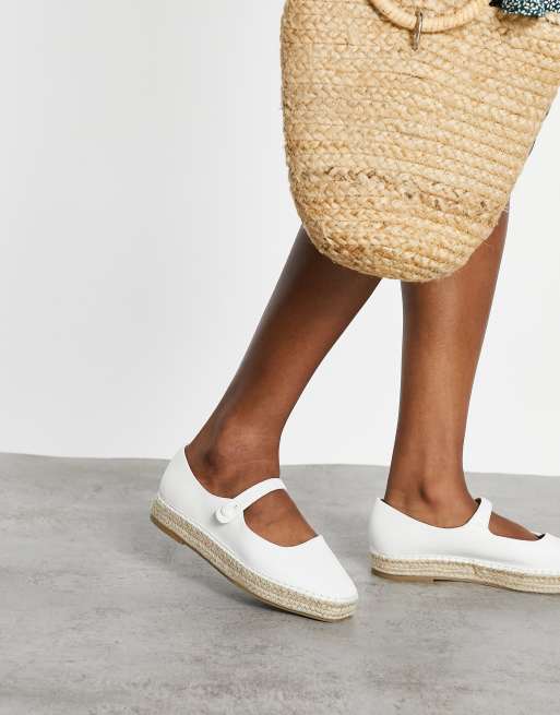 ASOS DESIGN - Espadrilles modello Mary-Jane bianche, 3 di 4