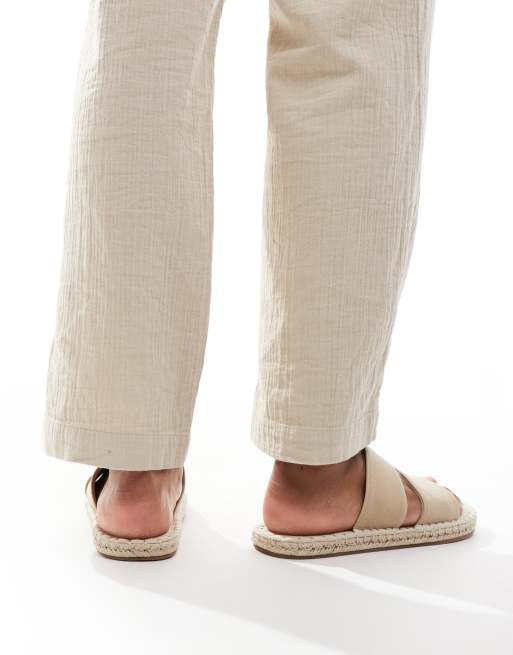 ASOS DESIGN – Espadrilles-Sandalen zum Hineinschlüpfen in Steinbeige, 2 von 4