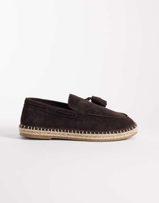 ASOS DESIGN espadrilles with tassle in brown suede, 2 of 4