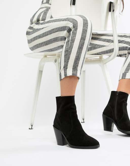 Asos design espresso store suede ankle boots