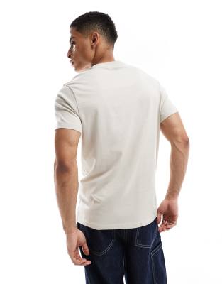 Asos Design Essential 2 Pack Crew Neck T-shirts In Neutral