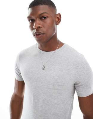 Asos Design Essential 2 Pack Muscle Fit T-shirts In Multi