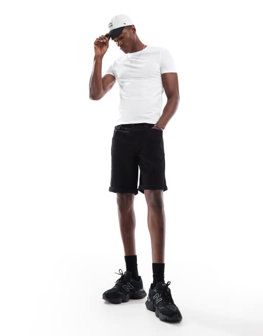 ASOS DESIGN 2 pack muscle fit t-shirt with crew neck in white