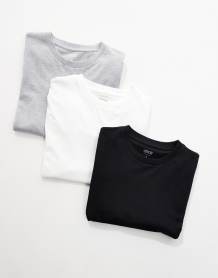 Jack & Jones oversized wide rib jumper in black 