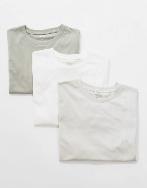 ASOS DESIGN essential 3 pack crew neck t-shirts in multiple colors - view 1