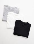 [ASOS DESIGN] ASOS DESIGN essential 3 pack crew neck t-shirts in multiple colours 4XL MULTI
