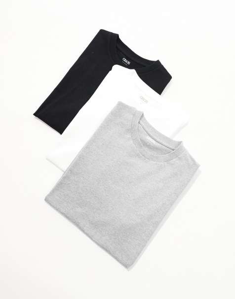 ASOS DESIGN essential 3 pack crew neck t-shirts in multiple colours - view 1