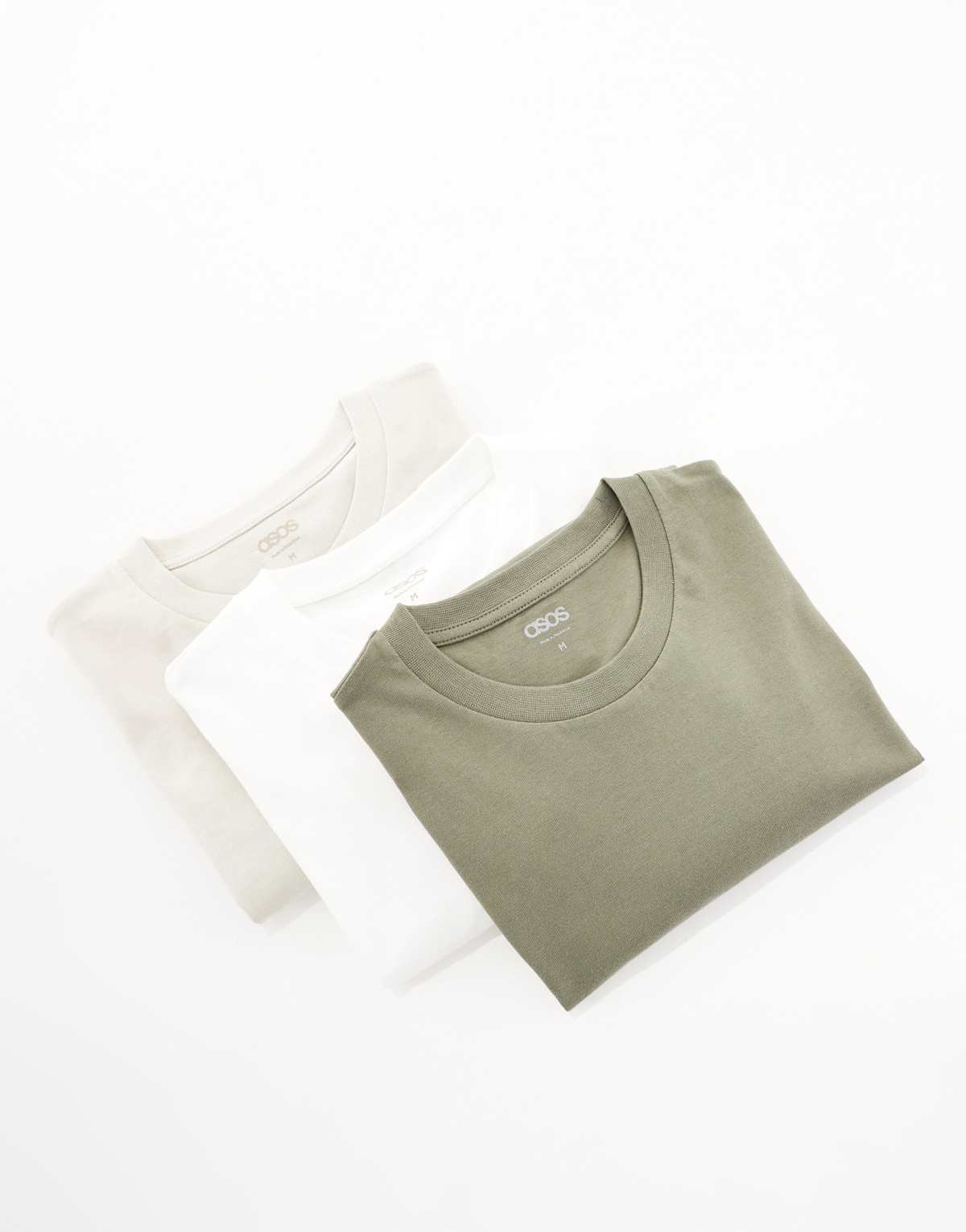 ASOS DESIGN essential 3 pack crew neck t-shirts in multiple colours
