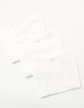[ASOS DESIGN] ASOS DESIGN essential 3 pack crew neck t-shirts in white S WHITE
