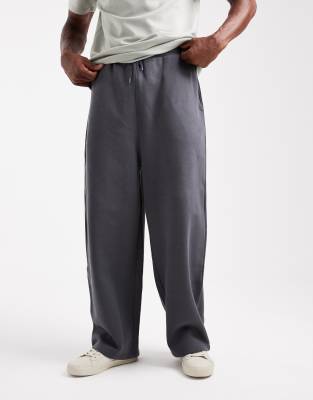 Asos Design Essential Balloon Oversized Sweatpants In Gray