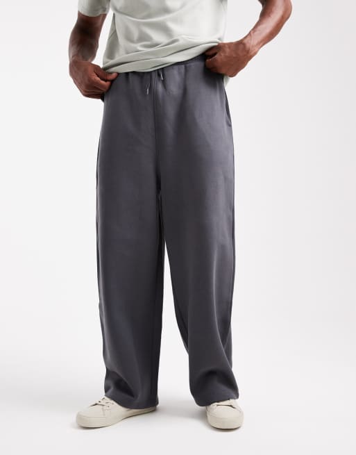 ASOS DESIGN essential balloon oversized sweatpants in asphalt