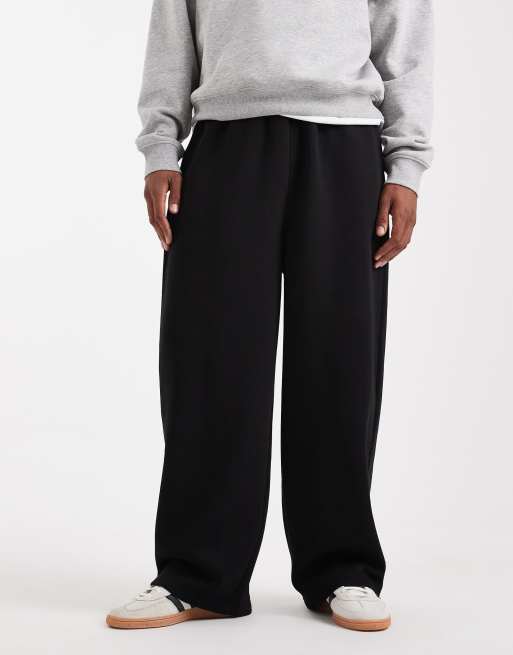 ASOS DESIGN essential balloon oversized sweatpants in black