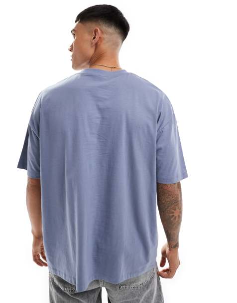 ASOS DESIGN – Essential – Blå t-shirt i oversize - view 1