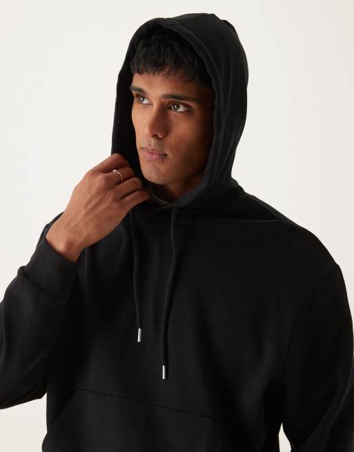 ASOS DESIGN essential boxy oversized hoodie in black ASOS