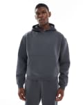 [ASOS DESIGN] ASOS DESIGN essential boxy oversized hoodie in grey 3XL Asphalt