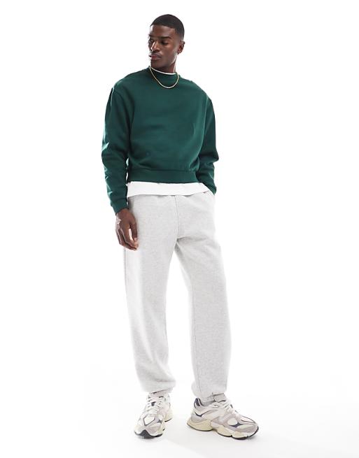 ASOS DESIGN essential boxy oversized sweatshirt in dark ASOS DESIGN essential boxy oversized sweatshirt in dark