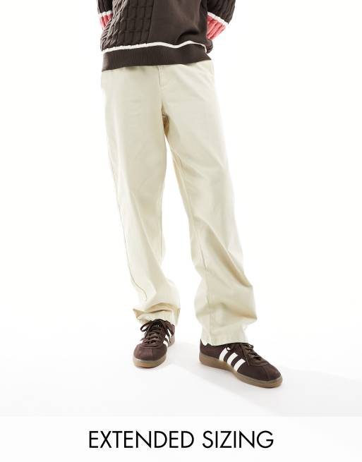 ASOS DESIGN - Essential - Chino comodi color pietra 