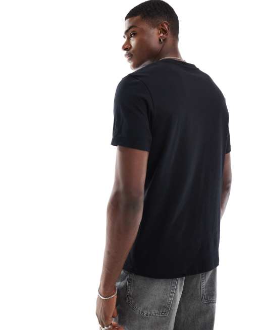 ASOS DESIGN – Schwarzes T-Shirt mit Rundhalsausschnitt