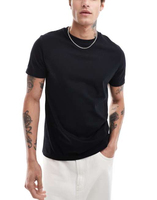 ASOS DESIGN essential crew neck t shirt in black ASOS