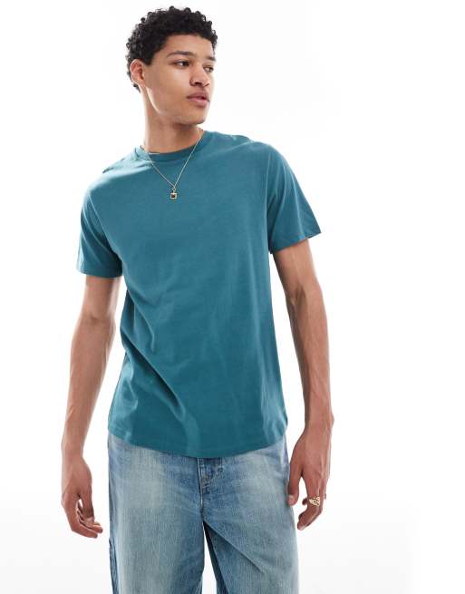 ASOS DESIGN essential crew neck t-shirt in blue