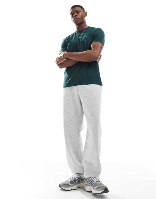 ASOS DESIGN essential crew neck t-shirt in dark green